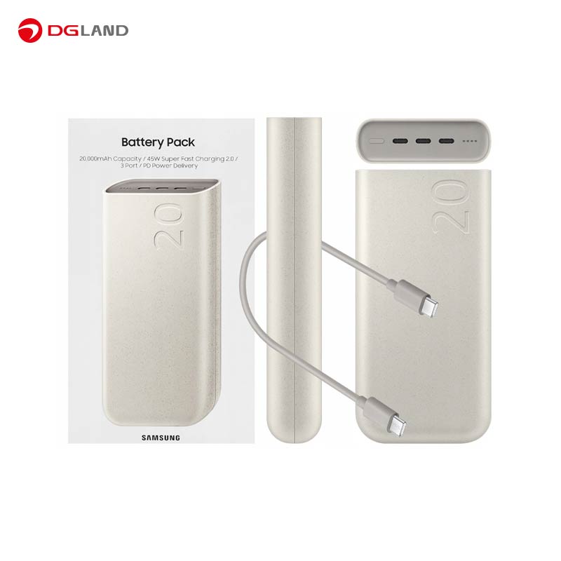 پاوربانک سامسونگ مدل Battery Pack EB-P4520 ظرفیت 20000 میلی آمپرساعت پاوربانک سامسونگ مدل Battery Pack EB-P4520 ظرفیت 20000 میلی آمپرساعت