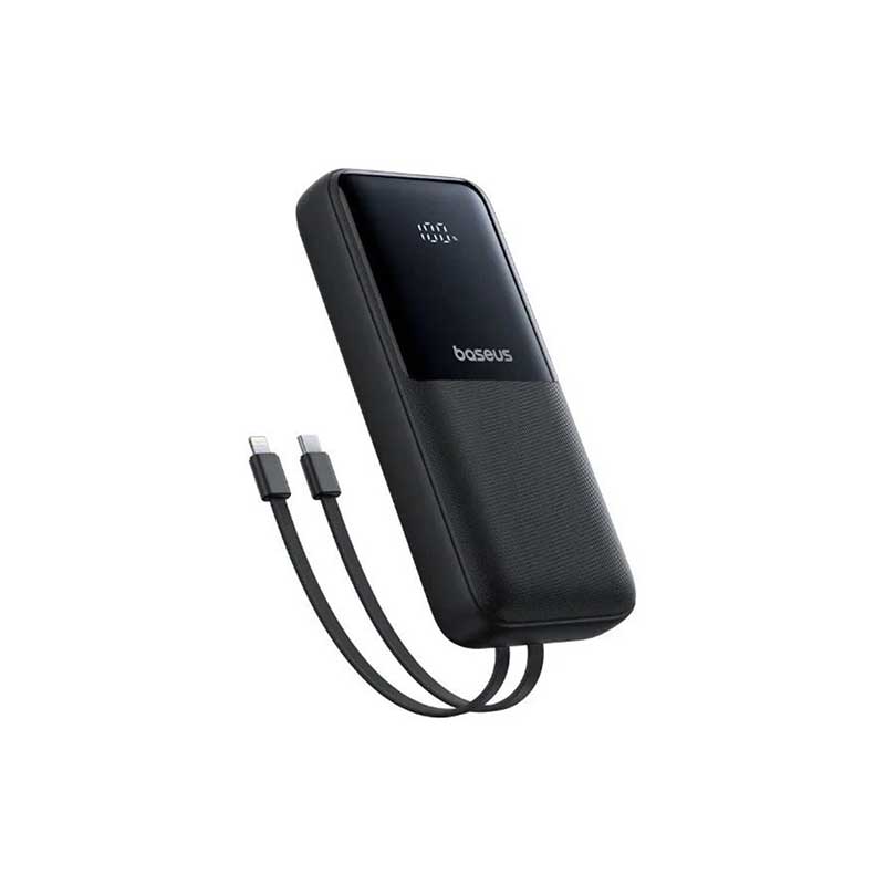 پاوربانک 22 وات بیسوس مدل LIPOW Dual ظرفیت 20000 میلیآمپرساعت به همراه کابل USB-C و لایتنینگ