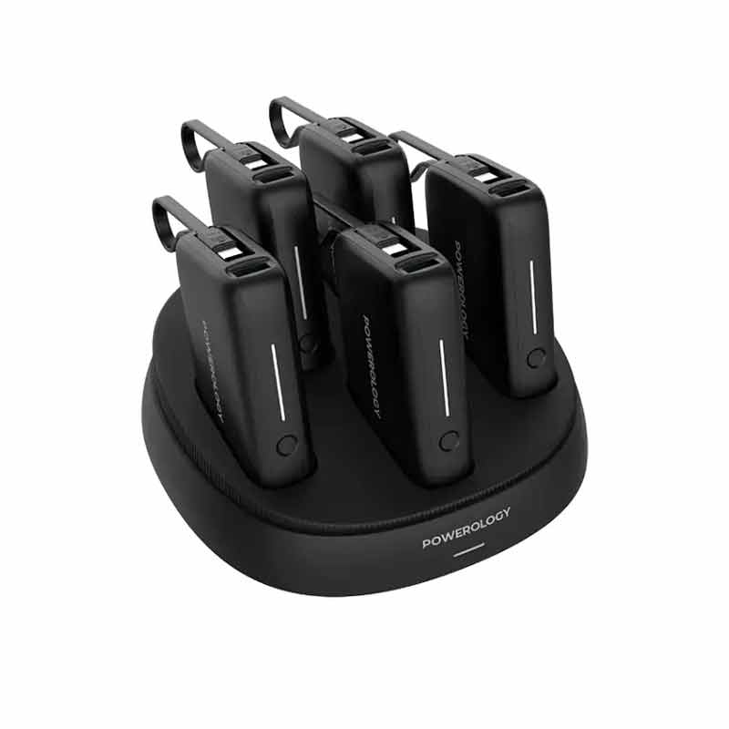 داک پاوربانک پاورولوژی مدل Station x5 ظرفیت 10000 میلی آمپر ساعت