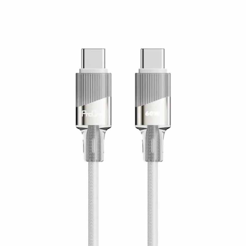 کابل شارژ USB-C به USB-C پرووان مدل PCC131 طول 1 متر