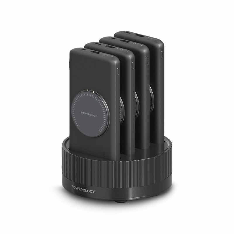 داک پاوربانک 4in1 پاورولوژی مدل PD 100W QC ظرفیت 10000 میلی آمپر ساعت