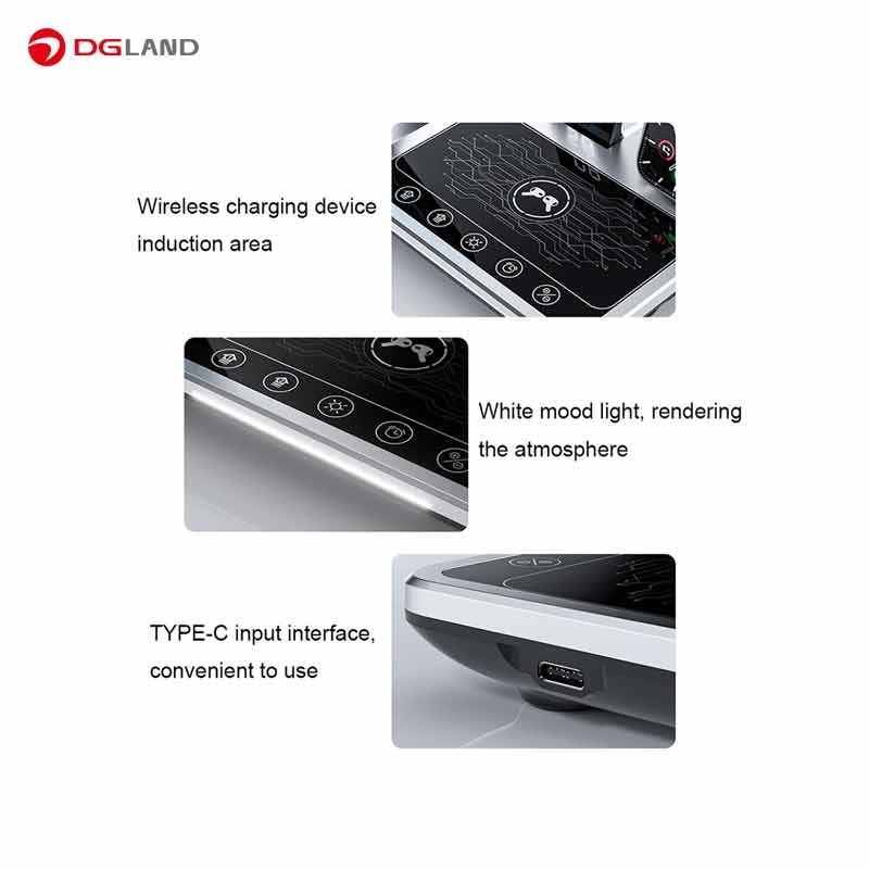 شارژر رومیزی گرین لاین مدل Wireless-Ch station 4 in 1 شارژر رومیزی گرین لاین مدل Wireless-Ch station 4 in 1