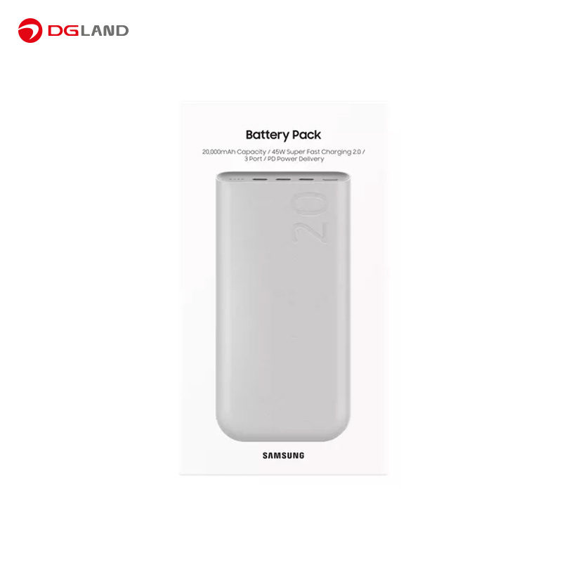 پاوربانک سامسونگ مدل Battery Pack EB-P4520 ظرفیت 20000 میلی آمپرساعت پاوربانک سامسونگ مدل Battery Pack EB-P4520 ظرفیت 20000 میلی آمپرساعت