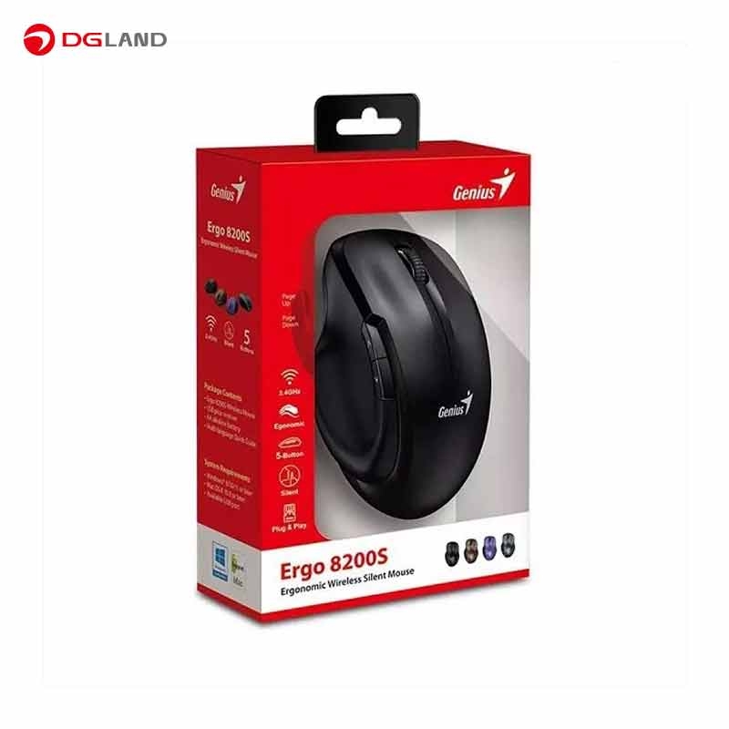 ماوس بی سیم جنیوس مدل Ergo 8200S ماوس بی سیم جنیوس مدل Ergo 8200S