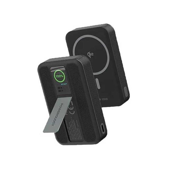 پاوربانک وایرلس پاورولوژی مدل Vision – Qi2 PPB20910 ظرفیت 10000 میلی آمپر ساعت